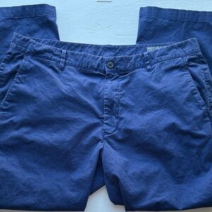 Bonobos Blue Slim Fit Chino Straight Leg Soft Cotton Pants 38